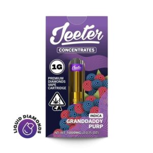 Jeeter Liquid Diamonds Vape Cartridge - Granddaddy Purp (1g Indica) *NEXT DAY DELIVERY ONLY*