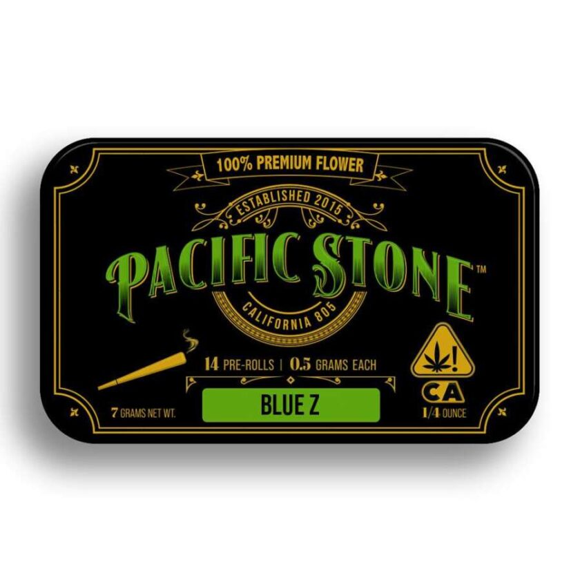 Pacific Stone Prerolls - Blue Z (7g/14-pack Hybrid) *NEXT DAY DELIVERY ONLY*
