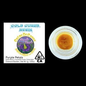 Creme De Canna Cold Cured Resin Diamond Badder - Purple Petals (1g Hybrid) *NEXT DAY DELIVERY ONLY*